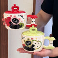 Ceramic Mug High-looking Cute High-temperature Resistant Student Dormitory Office Portable Water Cup