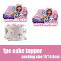 Gabby Dollhouse Birthday Party Supplies Plates Cups Tablecloth Napkins Gabby Cat Birthday Decoration Supply Kit Kids Party Favor