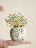 Ice Cracked Ceramic Vase Handmade Vase Bohemian Art Home Decoration Living Room Office Decoration Dried Flower Display Vase
