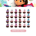 New Gabby Cat Birthday Party Decorations Gabbys Dollhouse Cup Plate Balloons Happy Banner Supplies for Kids Favors Girl Gifts