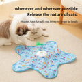 Smart Hide and Seek Cat Toy Electric Thermal Sensing Cat Catch Cover Real Mouse Squeaky Touch Activated Feather Teaser Wand