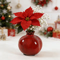 Creative Ceramic Vase Pomegranate Shaped Vase Home Office Table Decoration Crafts for Grow Plant Insert Artificial Flower Holder