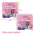 Gabby Dollhouse Birthday Party Supplies Plates Cups Tablecloth Napkins Gabby Cat Birthday Decoration Supply Kit Kids Party Favor