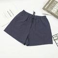 2026 New Women Cotton Linen Shorts Summer Casual Solid with Pockets Wide Leg Shorts Fashion All-match Loose Sport Short Pants