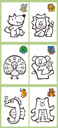32 Pages, Fun Children's Coloring Book, Interactive Drawing Book, Graffiti Drawing Book Containing Colorful Patterns and Strokes