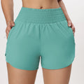Women's Quick Dry Shorts Lining with Zip Pocket High Waisted Comfortable Shorts Sportswear