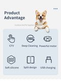 Pet Foot Washing Machine Electric Pet Paw Cleaner Automatic Dog Quick Cleaner Pet Paw Portable Low Noise Waterproof Foot Cup