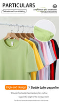 20 Colors Solid Color Summer Soft 100% Cotton Womens T-Shirts Y2K Loose Clothes Fashion Tee Tops Street Multicolor Short Sleeve