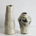 New Chinese national tide ceramic vase coarse pottery vase flower arrangement retro nostalgia handmade hotel Zen decoration