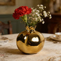 Creative Ceramic Vase Pomegranate Shaped Vase Home Office Table Decoration Crafts for Grow Plant Insert Artificial Flower Holder