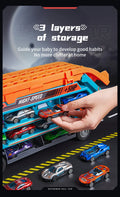 3D Rail Car - Over the Track, High Impact Flying Car - Transformed Inertial Car Puzzle Power Car Toy Set - Alloy Car Toy Set