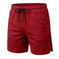 Men's new breathable mesh quick-drying sports shorts with a drawstring waistband, suitable for casual and fashionable sports wea