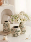 Ice Cracked Ceramic Vase Handmade Vase Bohemian Art Home Decoration Living Room Office Decoration Dried Flower Display Vase