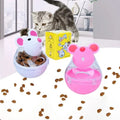Slow Feeder Cat Toy Mouse Tumbler Treat Dispenser for Cats Small Dogs Interactive Pet Puzzle Toy Leak Food Ball IQ Training