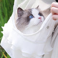Summer Portable Breathable Pet Carrier Bag - Shoulder Handbag for Small Dogs and Cats Fashion Classic Black White Puppy Carriers