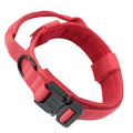 Lighter Aviation Aluminum Metal Buckle Dog Collar Adjustable Nylon Heavy Duty Tactical Training Dog Collar With Handle