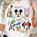 Summer New Women's Plus Size T-shirt Casual Loose Short Sleeved Printed with Mickey Duck Donald Duck and Disney Cartoon Patterns