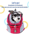 Dog Carrier Bag Pet Dog Transport Backpack For Small Dogs Travel Breathable Dog Carrier Puppy Carrier Pets Carrying Supplies