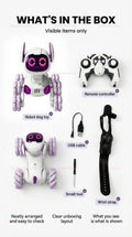 2026 RC Robot Dog Stunt Electronic Voice Command Touch Sensing Music Toy for Kids Boys Girls Children Gift Interactive Pet Robot
