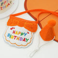 Pet Birthday Hat Scarf Set Adjustable Cat Dog Birthday Supplies Mini Pet Saliva Towel Suitable for Cat and Dog Party Decoration