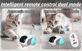Self-Moving Automatic Cat Teaser Ball with Faux Tail Rechargeable Smart Sensor Cat Toy for Indoor Cats Cat Toys Interactive