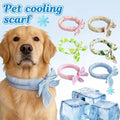 Pet Cooling Ice Scarf Cool Ice Breathable Towel Heatstroke Dogs Cats Ice Collar Cat Adjustable Collar Bib Pet Supplies