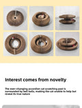 Magic Organ Cat Scratcher Round Corrugated Scratch Board Grinding Claw Toy Scratching Post for Cats Kitten Accessories With Ball
