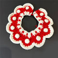 Cute Cat Bow Collar Wool Crocheted Christmas Cats Bowtie Collar Bow Tie Pet Bib for Indoor Cats Kitten and Small Dogs Puppies