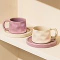 Ceramic Mugs Cute Coffee Cups and Saucers Creative Exquisite Afternoon teacup Breakfast Milk Mug Girl Gift Coffee Cup Water cups