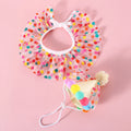 Colorful Dog Cat Birthday Hat Adjustable Cat Birthday Scarf Hat Set Cute Dog Bib Pet Birthday Party Dress Up Hat Dog Accessories