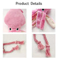 1PC Octopus Shaped Pet Plush Toys Squeaky Rope Interactive Chew Toys for Small Large Dogs Cats Puppy Teething Training Plaything