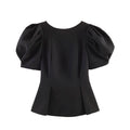 Women's Polka Dot Shirt with Ruff Sleeve New 2026 Spring Casual Button Sleeveless Women Tops Simple Lady Shirts & Blouses
