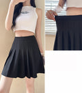 Pleated Skirt Elastic Waistband Preppy Style Skirt Casual Summer Fashion Sweet Hottie College JK Black Women Skirt Wholesale