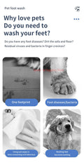 Pet Foot Washing Machine Electric Pet Paw Cleaner Automatic Dog Quick Cleaner Pet Paw Portable Low Noise Waterproof Foot Cup