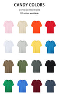 20 Colors Solid Color Summer Soft 100% Cotton Womens T-Shirts Y2K Loose Clothes Fashion Tee Tops Street Multicolor Short Sleeve