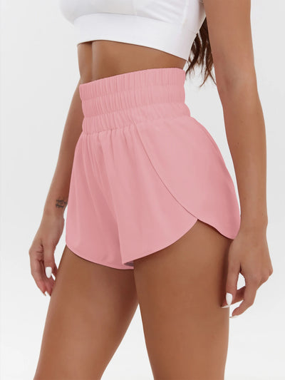 Elastic High Waist Women's Shorts | Quick-Dry, Breathable Sports & Casual