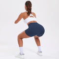 1PCS Women Shorts with Pockets Tummy Control Butt Lifting Cycling Tights Stretchy Slim Sports Shorts Summer Casual Wear