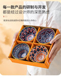 Bohemian Ceramic Tableware Household Gift Blue and White Porcelain Chopsticks Bowl Set Gift Box Packing
