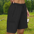 Women's Hiking Cargo Shorts with Zip Pockets Adjustable Drawstring Lightweight Summer Shorts for Travel Golf Camping Casual Wear