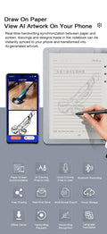 Digital Handwriting Note Book Smart Sync Pen Diary Writing Set Cloud Notebook AI,Voice Drawing Bluetooth Real-time Transmission