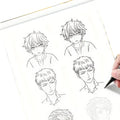 Anime Character Line Art Drawing Book for Beginners – 48 Pages of Simple Hand-Drawn Outlines for Tracing & Practice