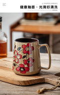 700ml Large Capacity Coffee Cup Office Water Drinkware Chinese Style Hand-painted Cups Ceramic Mug Fathers Day Gifts