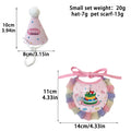 1 Pc Cute Pet Birthday Cake Bib Washable Cat & Dog Bib Birthday Party Decoration Photo Decoration