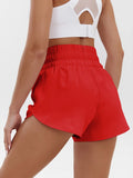 2025 New European and American Women's Shorts High Waist Elastic Loose Quick-drying Sports Casual Shorts Breathable Pants