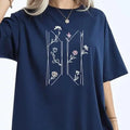 Kpop Swim World Tour Inspired T-Shirt Minimalist Flower Women's Fashion Graphic Clothing Music Lover Streetwear Novelty Tee Gift