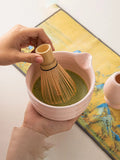 2pcs 500ml multi-style threaded ceramic matcha bowl, tea set, matcha making, dessert pastry making, tea making tools, easy to ca