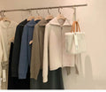 Zipper 100% pure cashmere cardigan ladies knitted coat thickened sweater lapel loose autumn and winter.