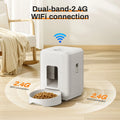 2L Smart WiFi Automatic Pet Feeder for Cats And Dogs with Timer Food Dispenser And Low Food Alert