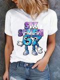 Funny 67 Brainrot Women T Shirts for Laddy Six Seven Brain Rot T-Shirt Party Tshirt for Girls T shirt for Woman Tops Tees