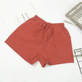 2026 New Women Cotton Linen Shorts Summer Casual Solid with Pockets Wide Leg Shorts Fashion All-match Loose Sport Short Pants